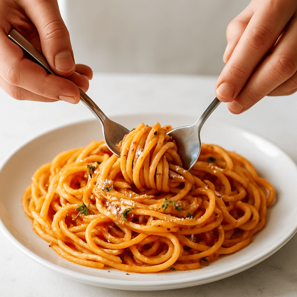 jak jeść spaghetti