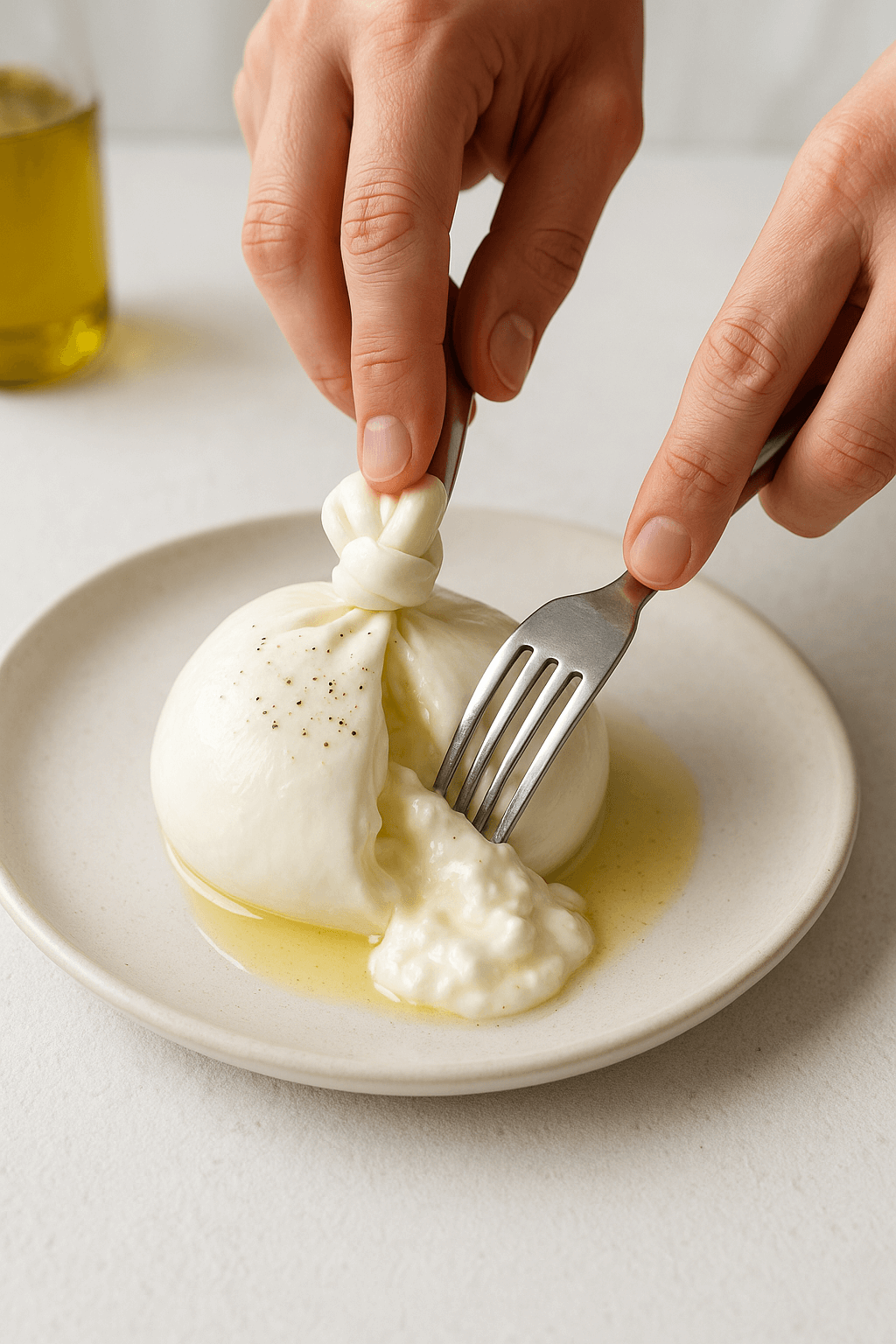ser burrata jak jeść